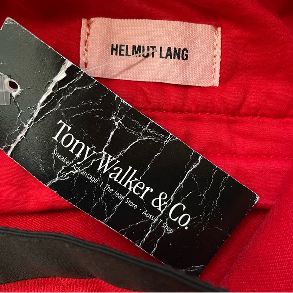 Helmut Lang Red Wax Coated Jeggings Size 28 NWT - Picture 6 of 13